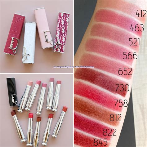 dior addict shine swatches.